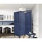 Homeroots 3 Panel Dark Blue Shutter Screen Room Divider 376803 - alternate 2